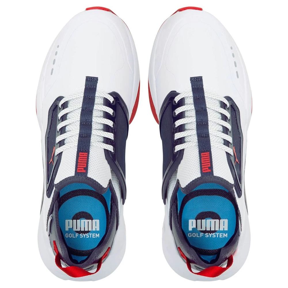 PUMA GS.ONE Spikeless Golf Shoes White/Navy Blazer/Ski Patrol - 23 Men