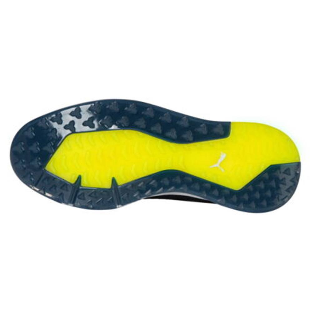 PUMA PROADAPT Alphacat Disc Spikeless Golf Shoes Peacoat/Silver/Safety Yellow - 23 Men