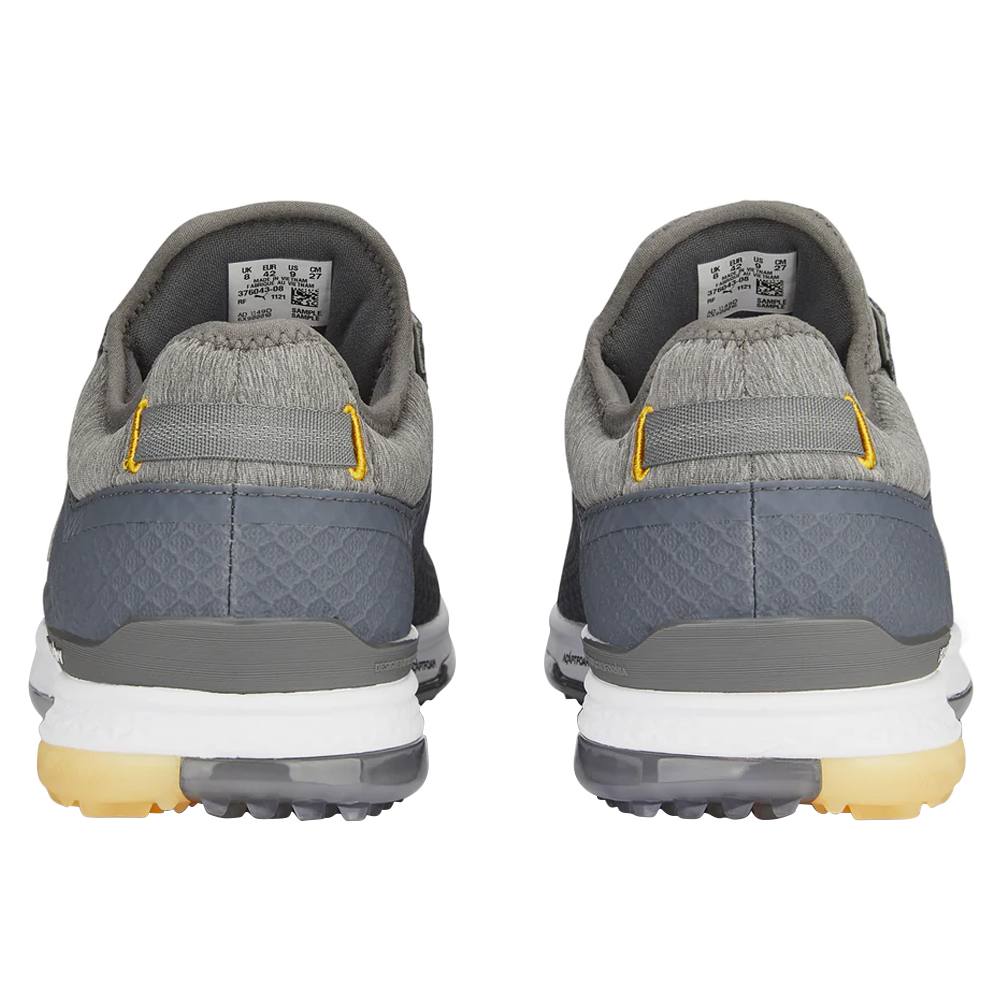 PUMA PROADAPT Alphacat Disc Spikeless Golf Shoes Quiet Shade/Silver/Yellow Sizzle - 23 Men