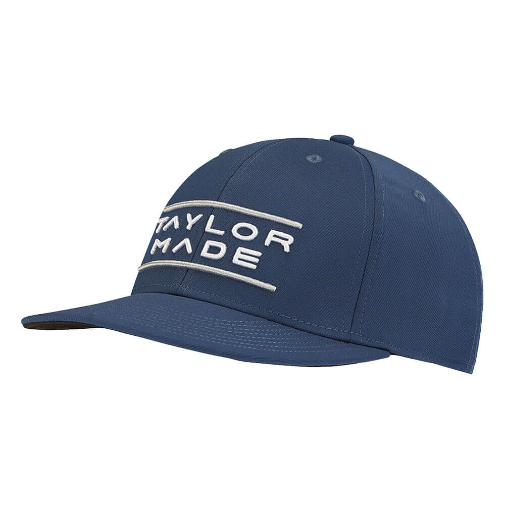 TaylorMade Stretchfit Flatbill Hat Golf Cap Navy - 23 Men
