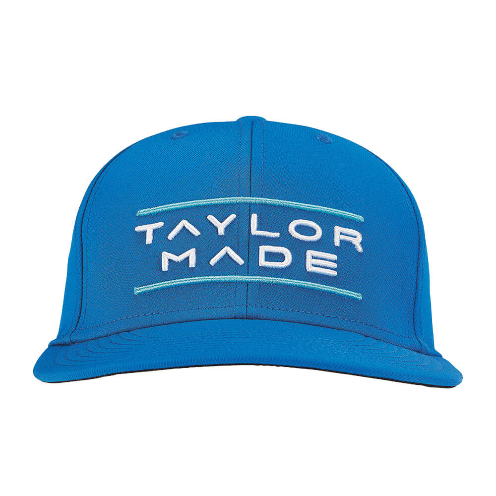 TaylorMade Stretchfit Flatbill Hat Golf Cap Royal - 23 Men
