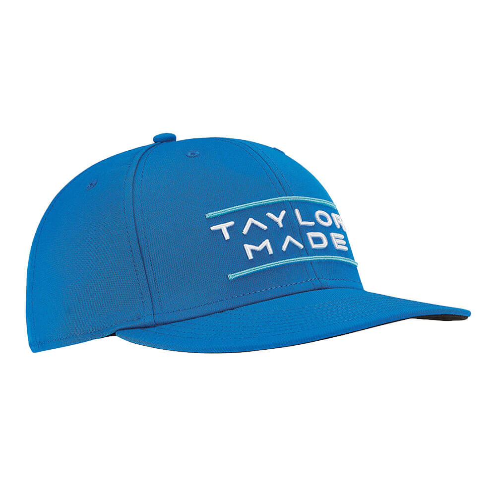 TaylorMade Stretchfit Flatbill Hat Golf Cap Royal - 23 Men