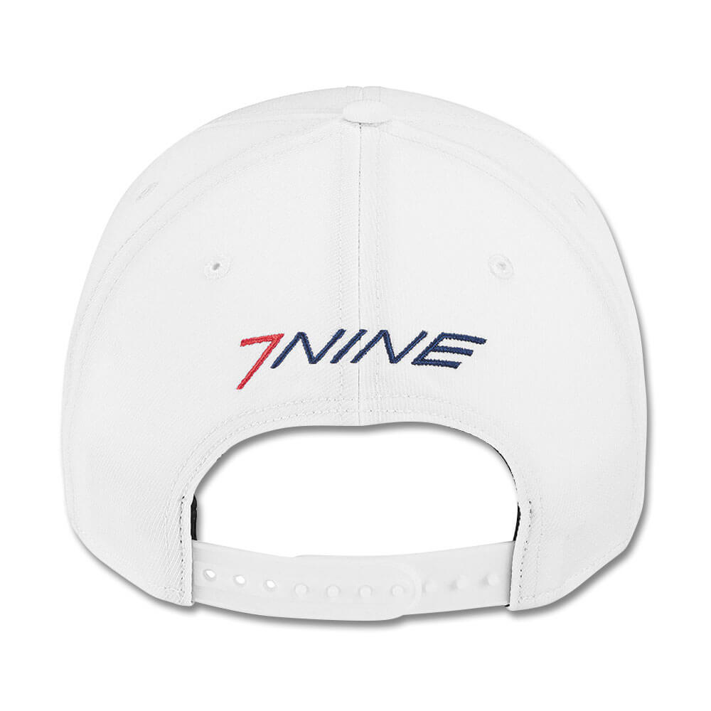 TaylorMade Stretchfit Flatbill Hat Golf Cap White - 23 Men
