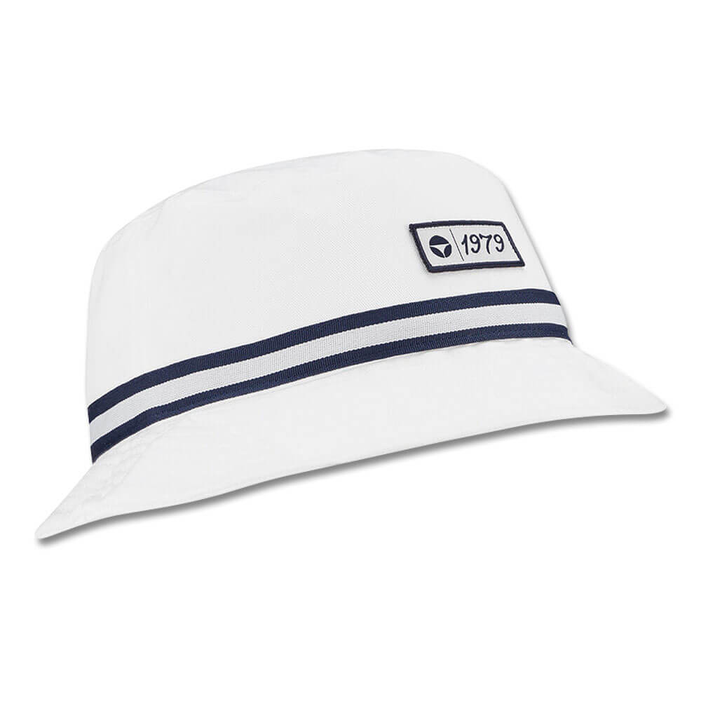 TaylorMade Vintage Twill Golf Bucket Hat White - 23 Men