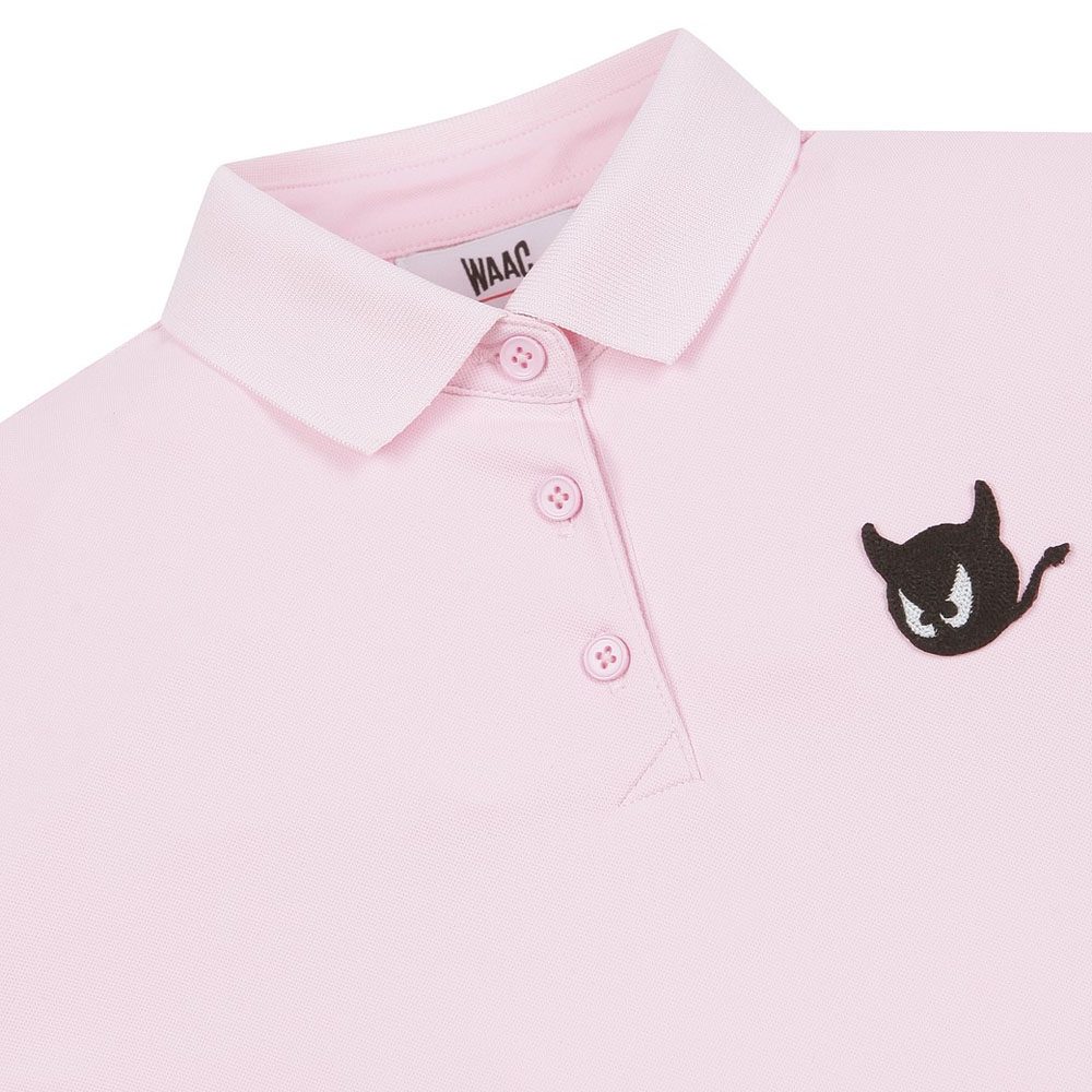 WAAC Essential Wappen Shortsleeve Golf Polo Pink - 23 Women