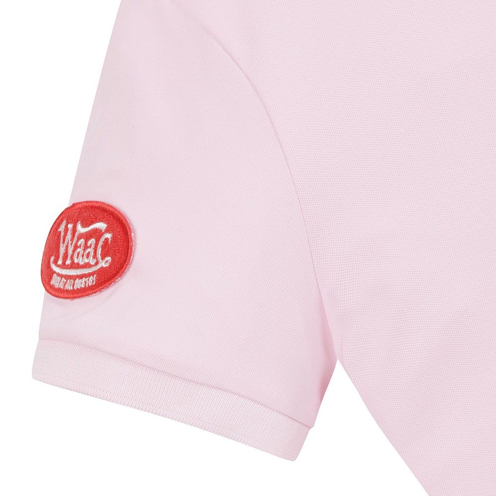 WAAC Essential Wappen Shortsleeve Golf Polo Pink - 23 Women