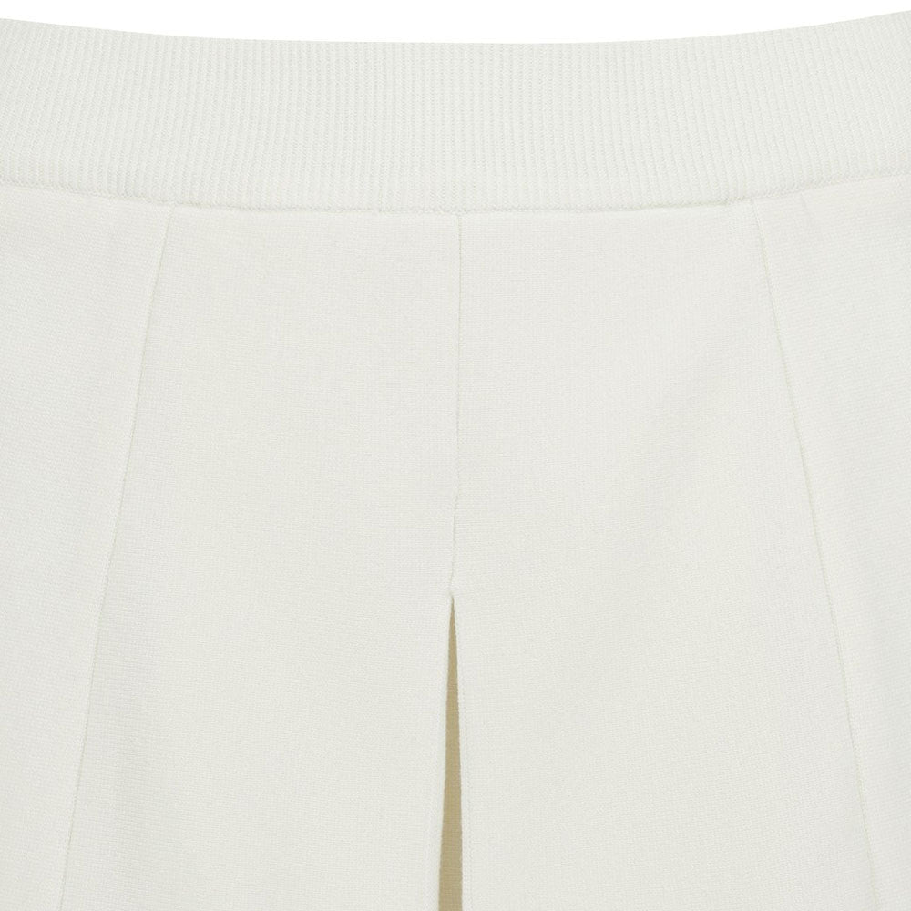 WAAC Cable Pleats Knit Golf Skort White - 23 Women