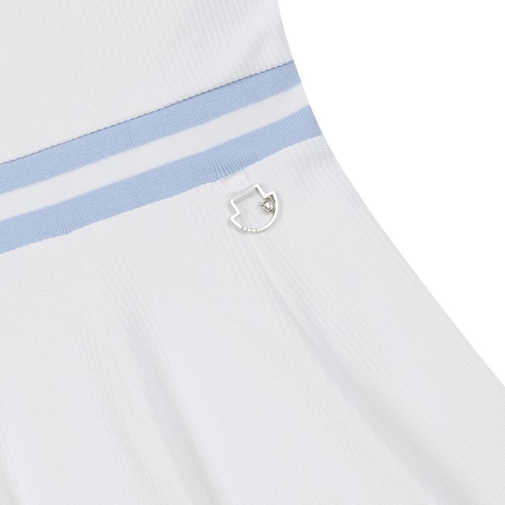 WAAC Half Zipup Flare Golf Dress White - 23 Women