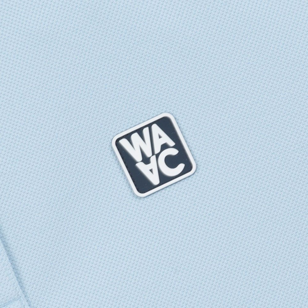 WAAC Rib Collar Shortsleeve Golf Polo Light Blue - 23 Women