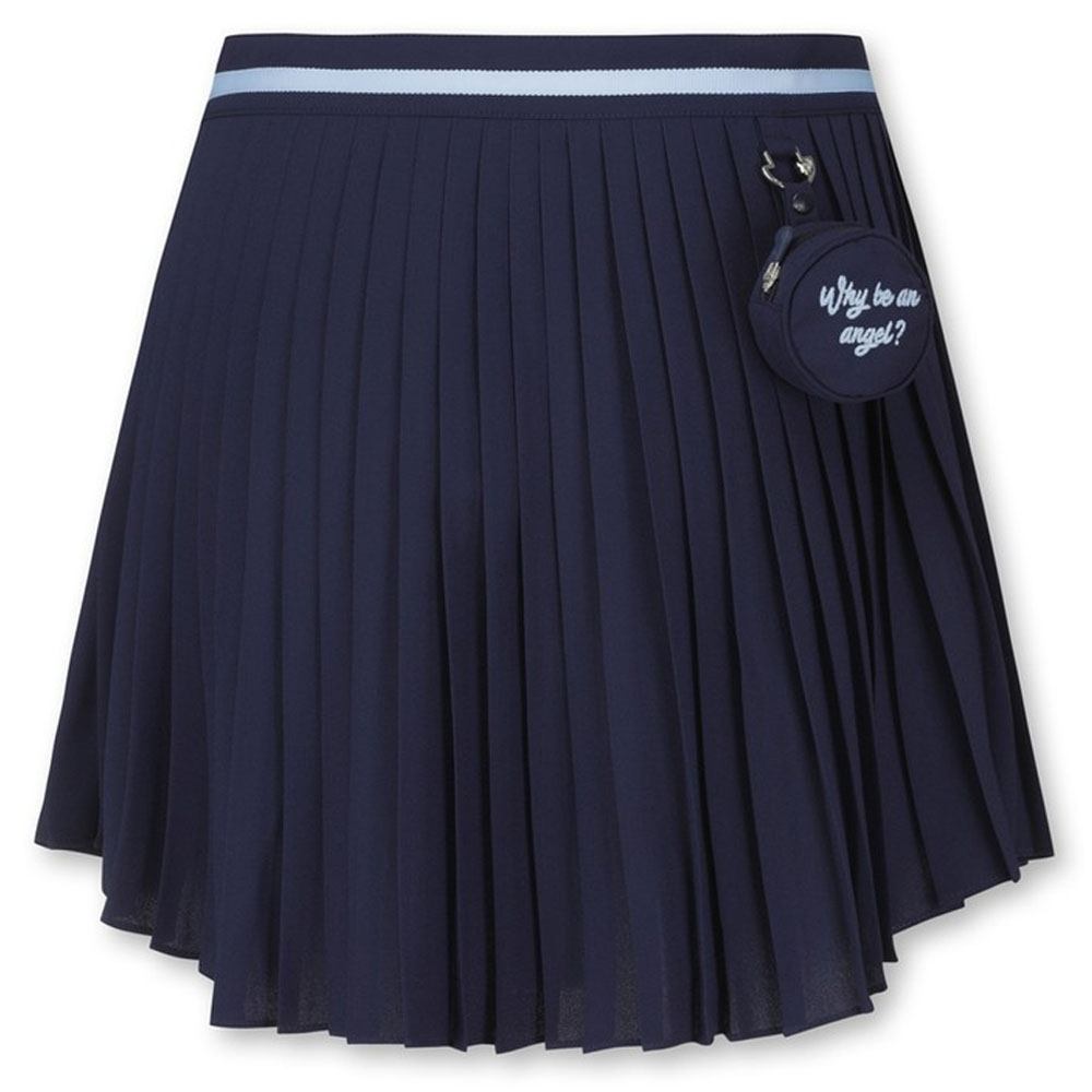WAAC Pleats Open Wrap Golf Skort Navy - 23 Women