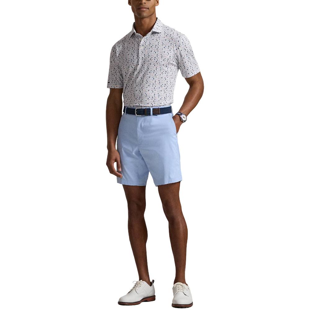 Ralph Lauren Classic Fit Shortsleeve Lightweight Airflow Performance Golf Polo Refined Navy Mixology Print - SP25 Men