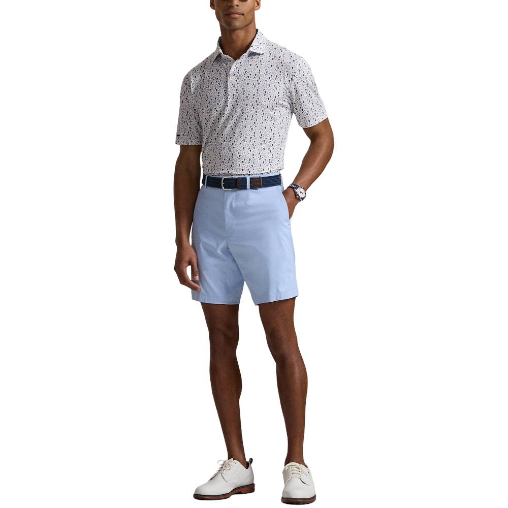 Ralph Lauren Classic Fit Shortsleeve Lightweight Airflow Performance Golf Polo Refined Navy Mixology Print - SP25 Men