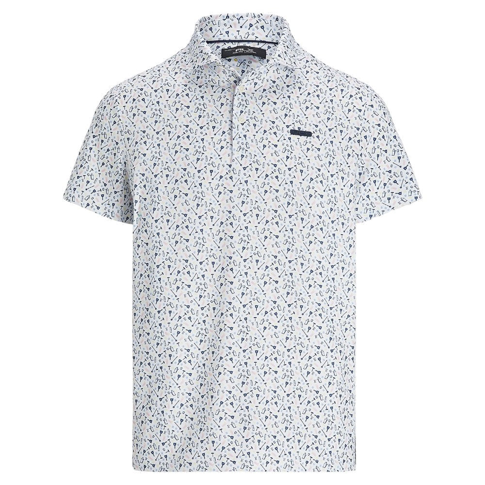 Ralph Lauren Tailored Fit Shortsleeve Lightweight Airflow Performance Golf Polo Mixology Tee Time Refined Navy - SP25 Men