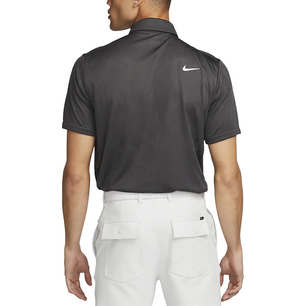 Nike Dri-FIT Tour Jacquard Golf Polo Anthracite/White - 23 Men