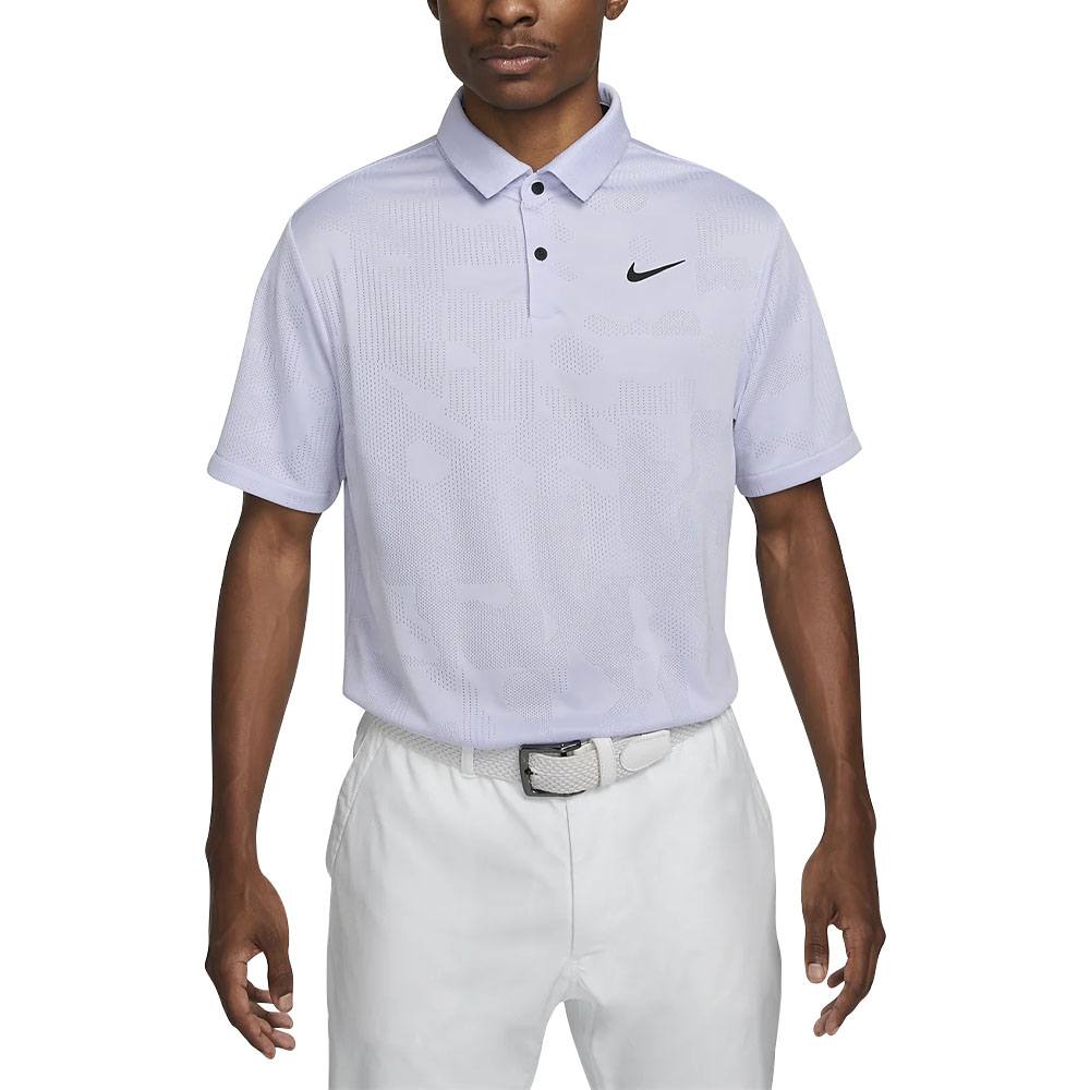 Nike Dri-FIT Tour Jacquard Golf Polo Oxygen Purple/Black - 23 Men