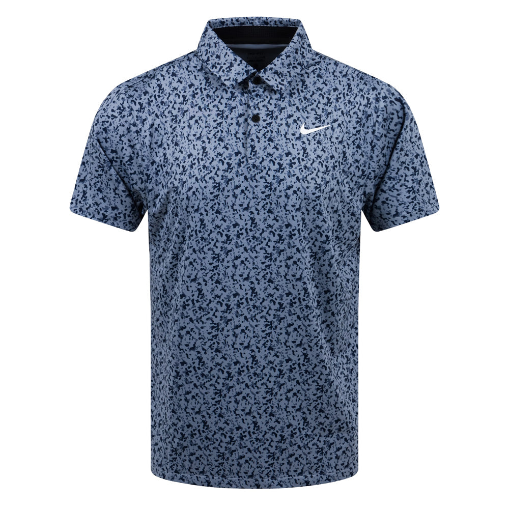 Nike Dri-FIT Tour Micro Camo Golf Polo Ashen Slate/White - 23 Men