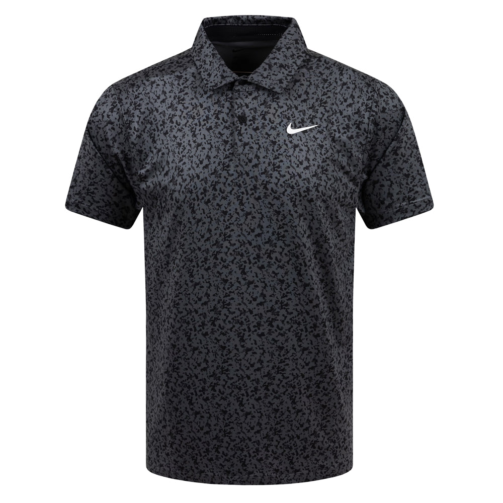 Nike Dri-FIT Tour Micro Camo Golf Polo Iron Gray/White - 23 Men