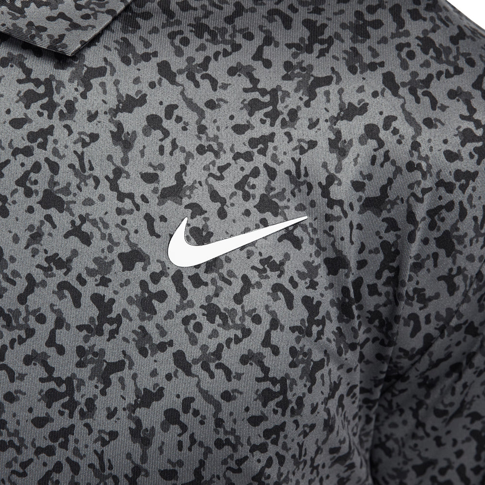Nike Dri-FIT Tour Micro Camo Golf Polo Iron Gray/White - 23 Men