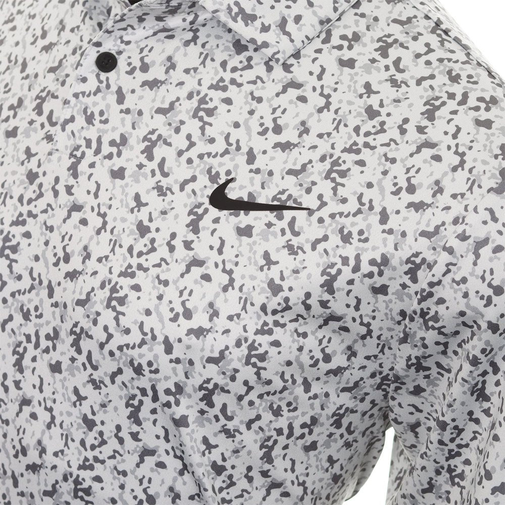 Nike Dri-FIT Tour Micro Camo Golf Polo Photon Dust/Black - 23 Men