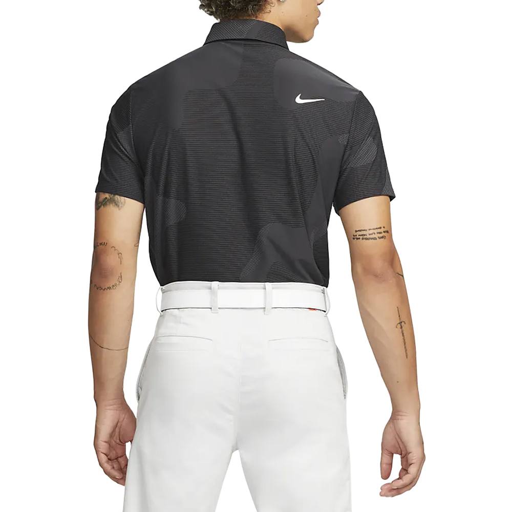 Nike Dri-FIT ADV Tour Camo Golf Polo Black/Anthracite/White - 23 Men