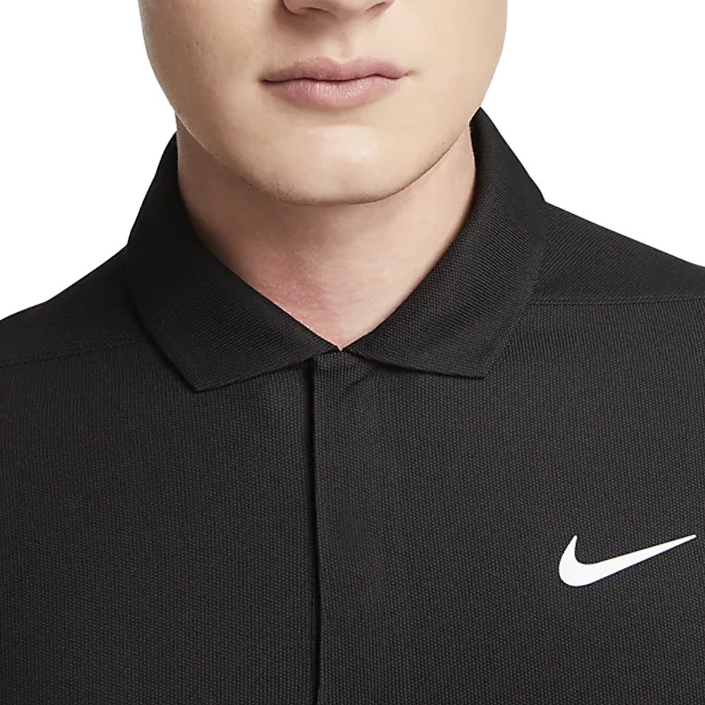 Nike Dri-FIT Tiger Woods Tech Pique Golf Polo Black/Anthracite/White - 23 Men