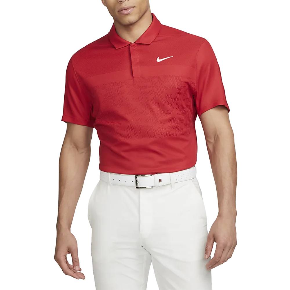 Nike Dri-FIT ADV Tiger Woods Camo Golf Polo Gym Red/University Red/White - 23 Men