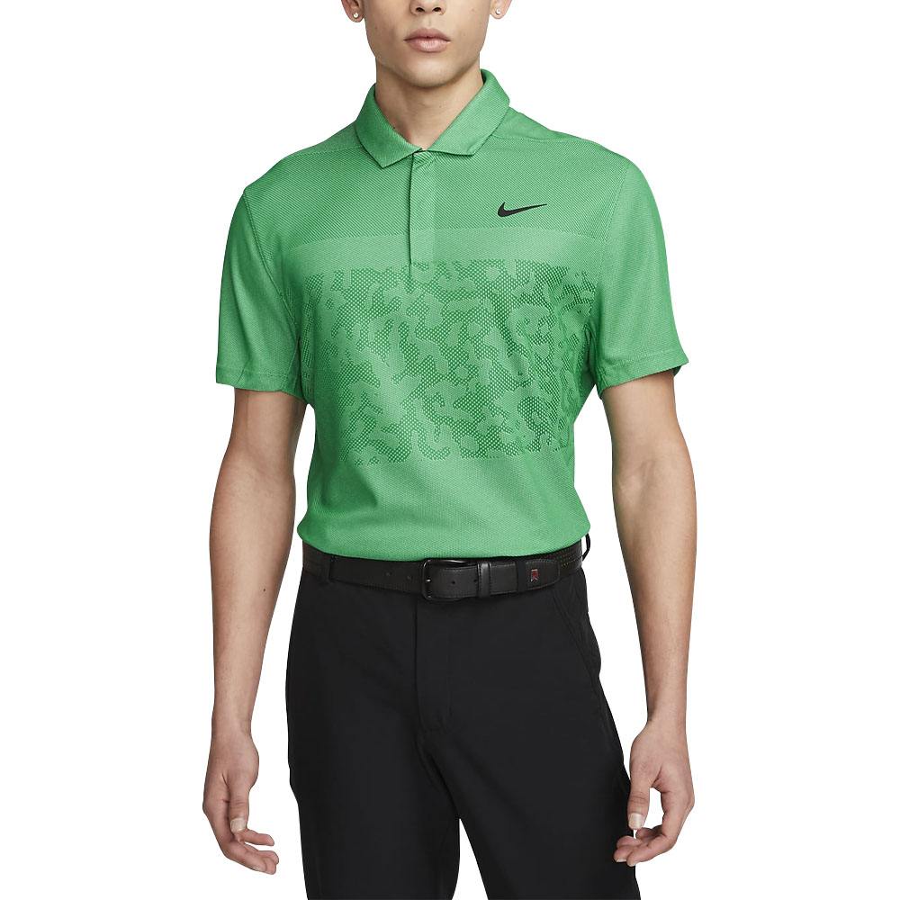 Nike Dri-FIT ADV Tiger Woods Camo Golf Polo Stadium Green/Spring Green/Black - 23 Men