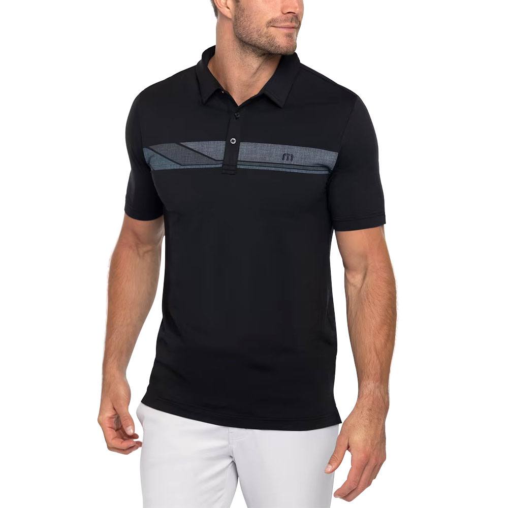 TravisMathew Heater Grand Prize Golf Polo Black - 23 Men