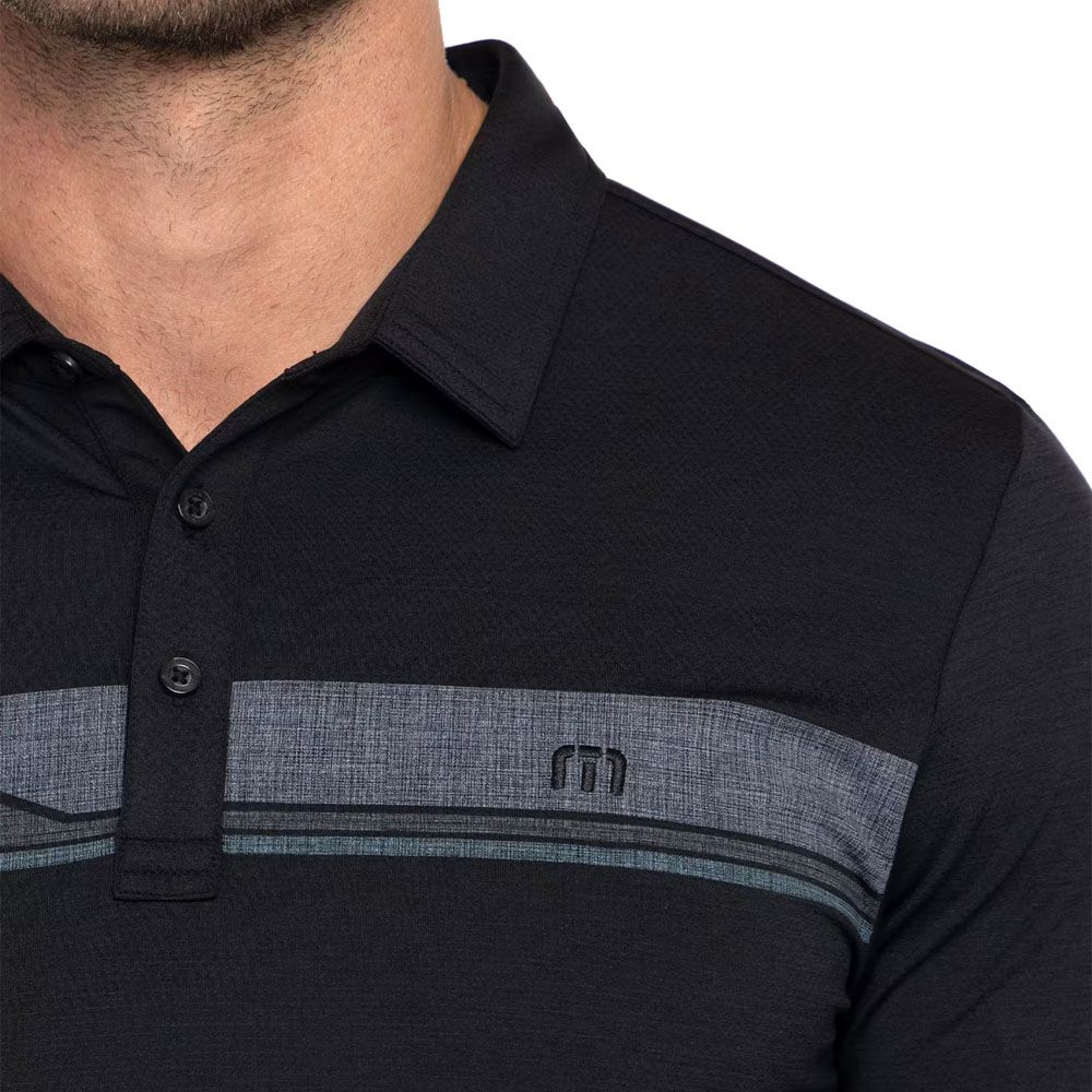 TravisMathew Heater Grand Prize Golf Polo Black - 23 Men