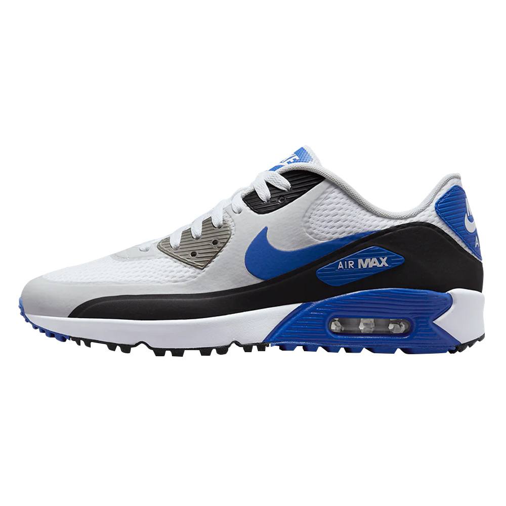 Nike Air Max 90 G Spikeless Golf Shoes White/Game Royal/Black/Photon Dust - 23 Men