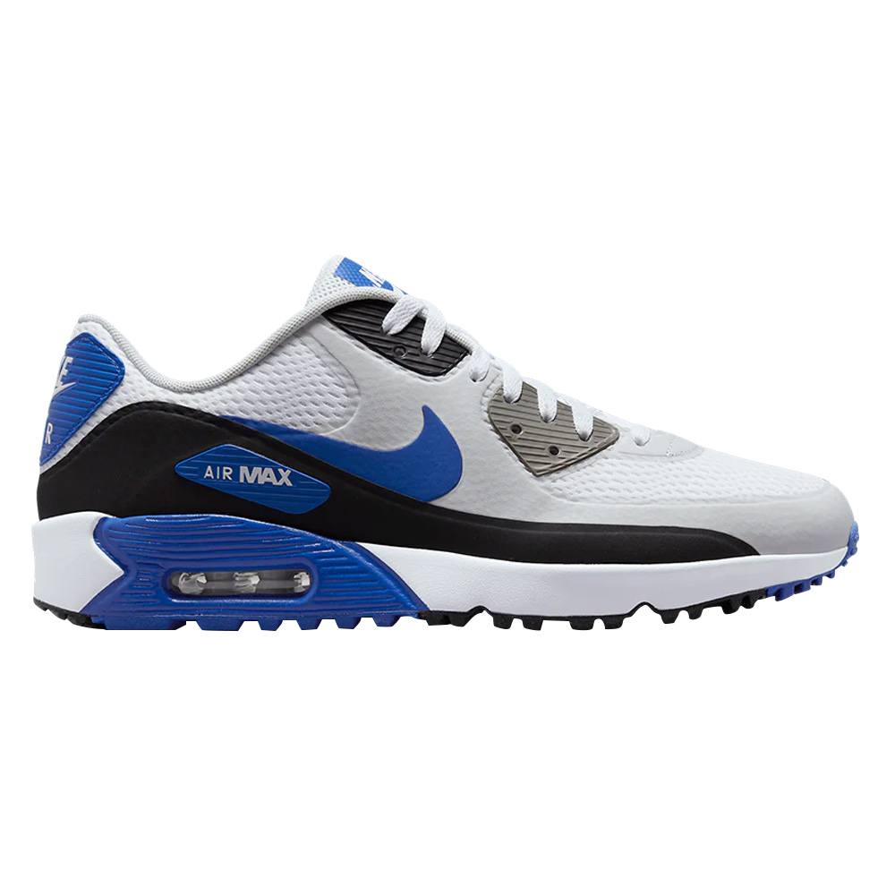 Nike Air Max 90 G Spikeless Golf Shoes White/Game Royal/Black/Photon Dust - 23 Men