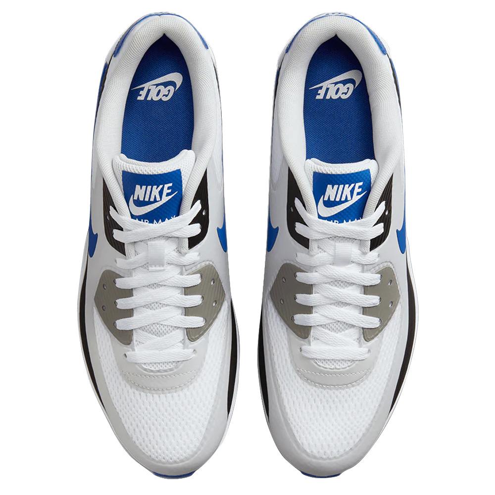 Nike Air Max 90 G Spikeless Golf Shoes White/Game Royal/Black/Photon Dust - 23 Men
