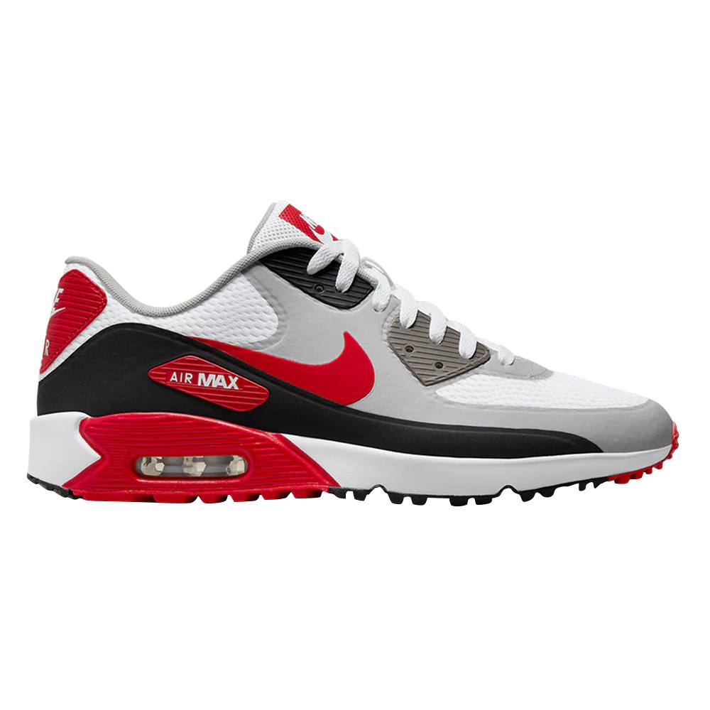 Nike Air Max 90 G Spikeless Golf Shoes White/University Red/Black/Photon Dust - 23 Men