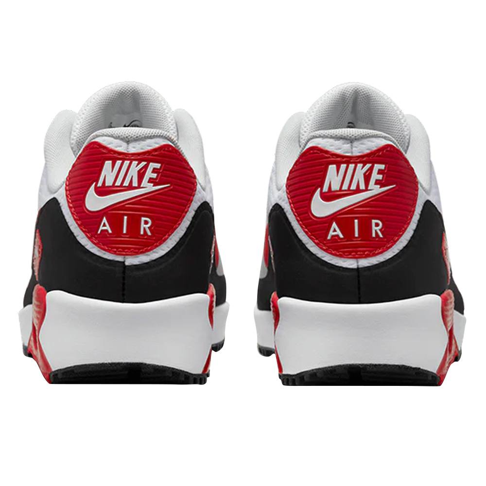 Nike Air Max 90 G Spikeless Golf Shoes White/University Red/Black/Photon Dust - 23 Men