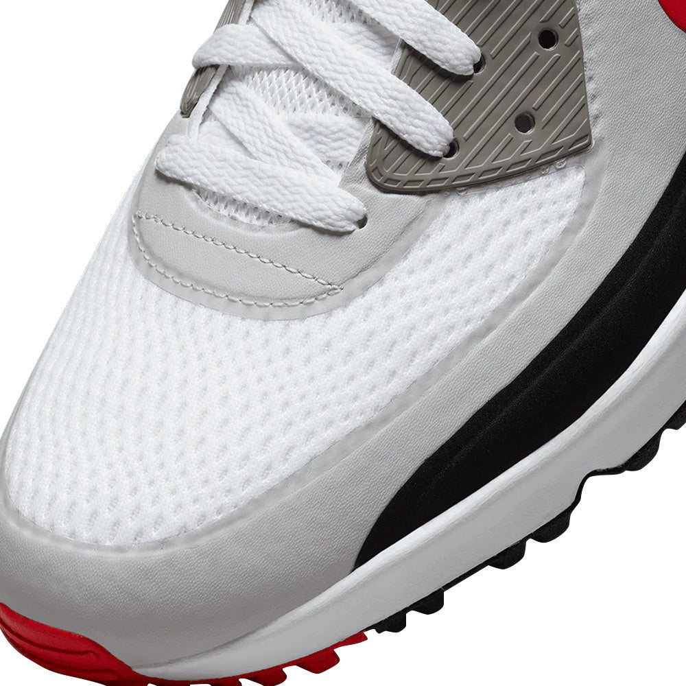 Nike Air Max 90 G Spikeless Golf Shoes White/University Red/Black/Photon Dust - 23 Men