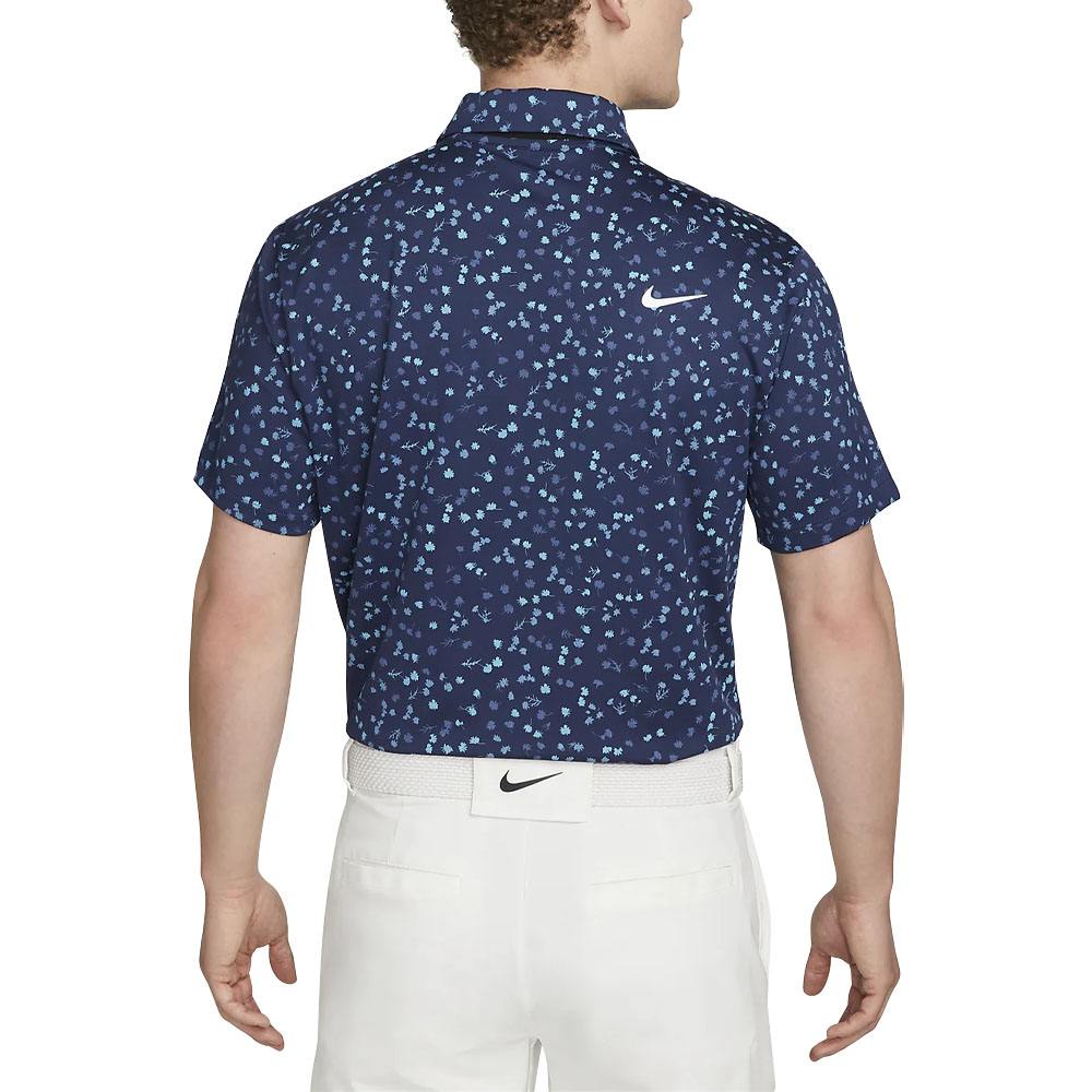 Nike Dri-FIT Tour Micro Floral Golf Polo Midnight Navy/White - 23 Men