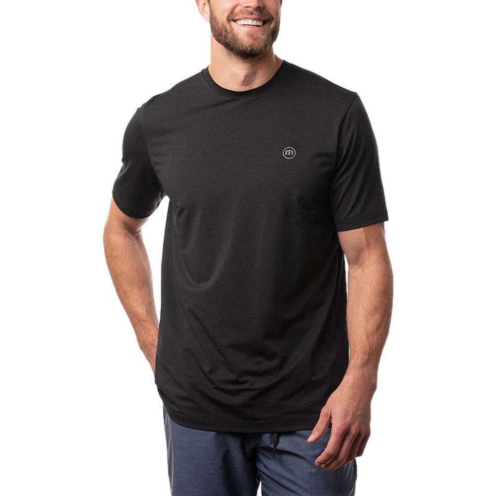 TravisMathew Scenic Vista Active Tee Golf T-Shirt Black - 23 Men