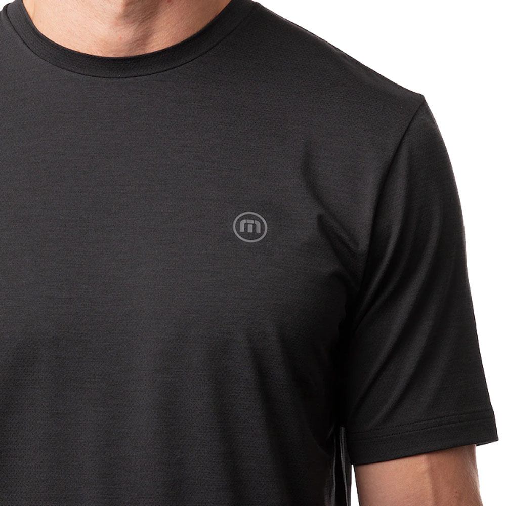 TravisMathew Scenic Vista Active Tee Golf T-Shirt Black - 23 Men