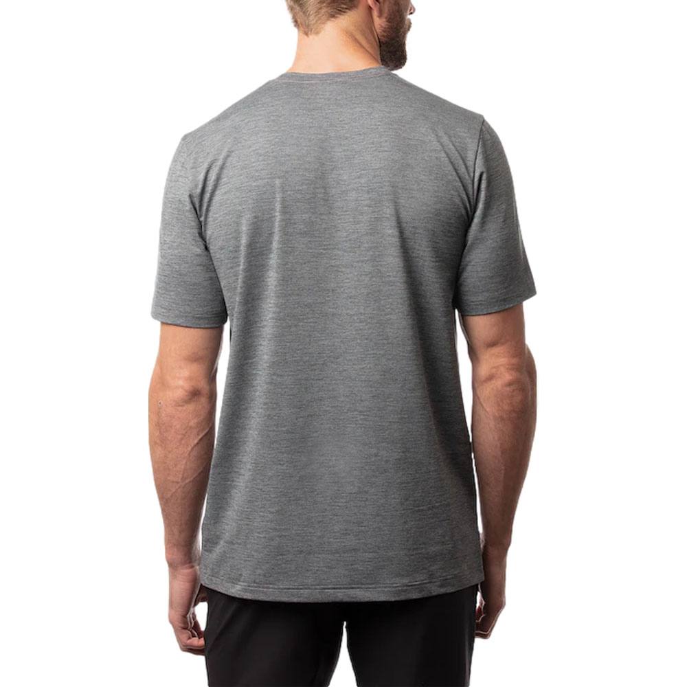 TravisMathew Scenic Vista Active Tee Golf T-Shirt Heather Gray - 23 Men