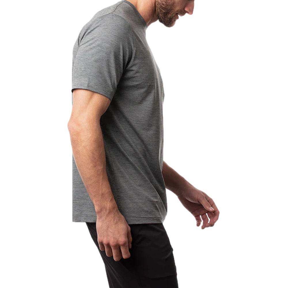 TravisMathew Scenic Vista Active Tee Golf T-Shirt Heather Gray - 23 Men