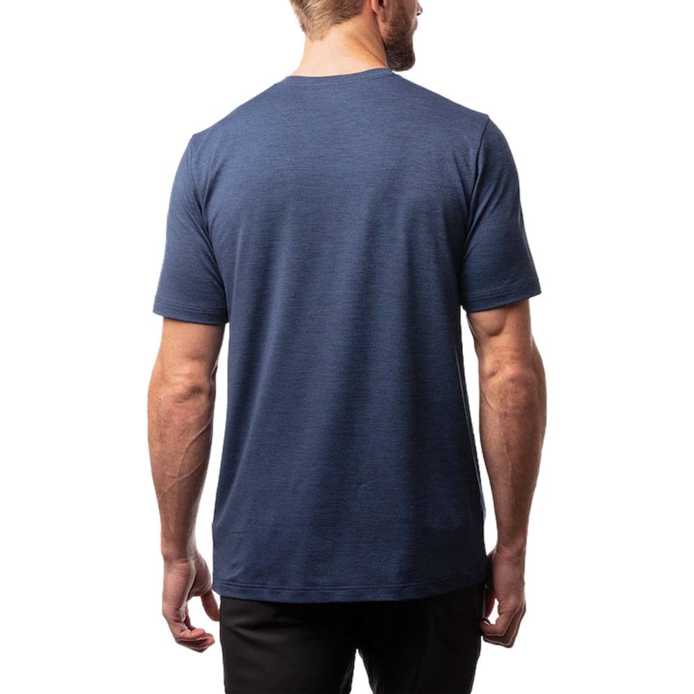 TravisMathew Scenic Vista Active Tee Golf T-Shirt Heather Navy - 23 Men