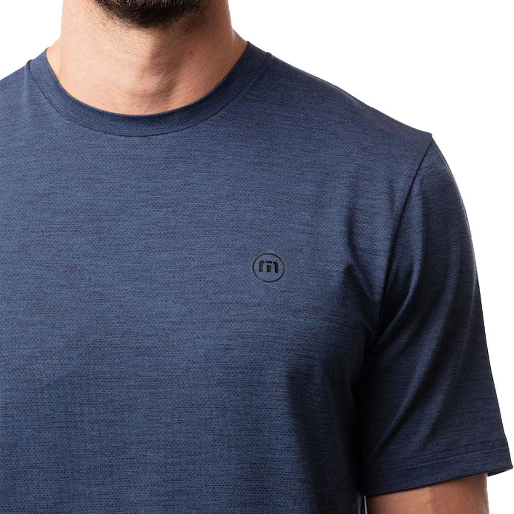 TravisMathew Scenic Vista Active Tee Golf T-Shirt Heather Navy - 23 Men