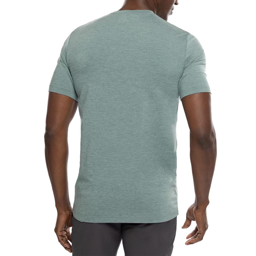 TravisMathew Scenic Vista Active Tee Golf T-Shirt Heather Silver Pine - 23 Men