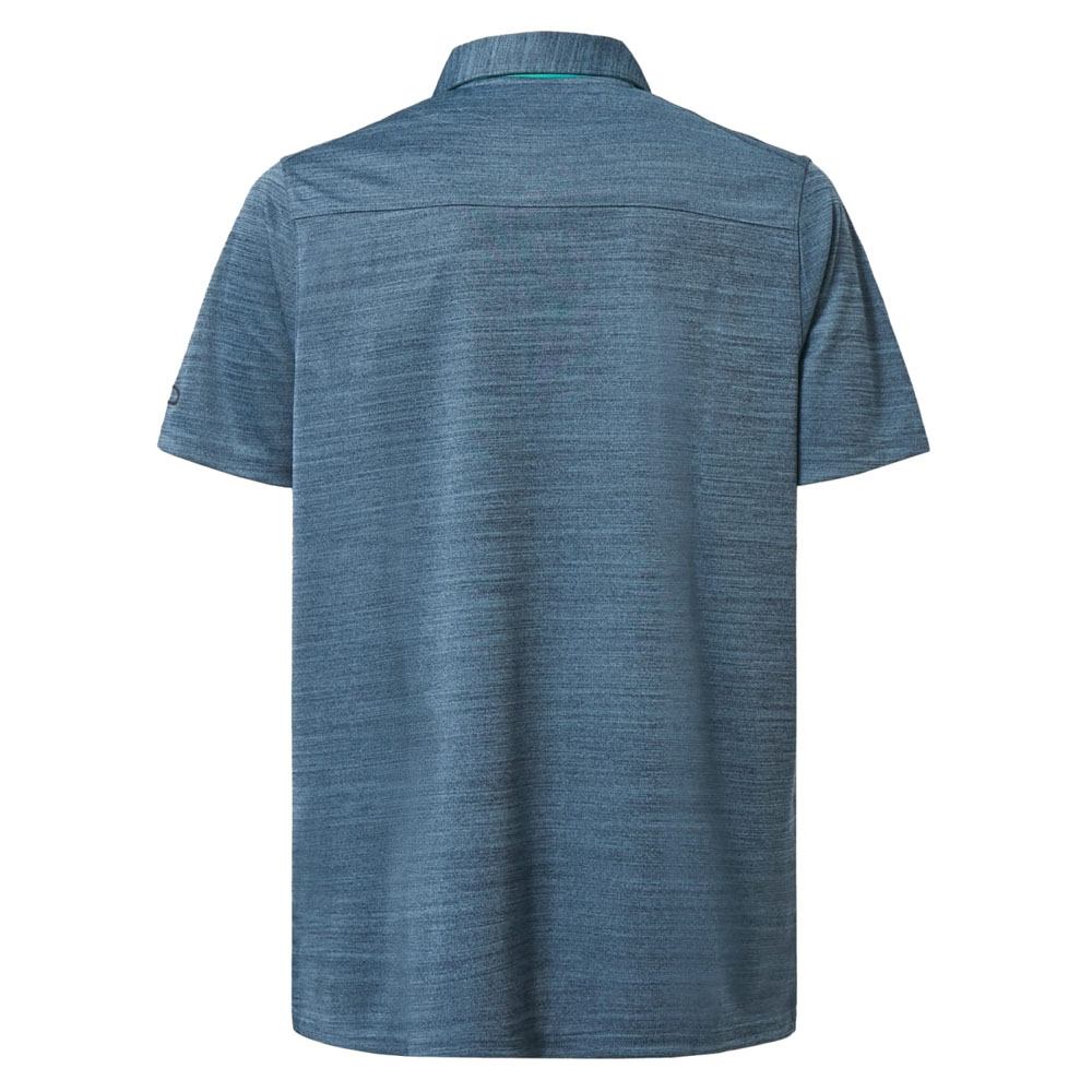 Oakley Aero Hydrolix Golf Polo Aurora Blue Heather - 23 Men