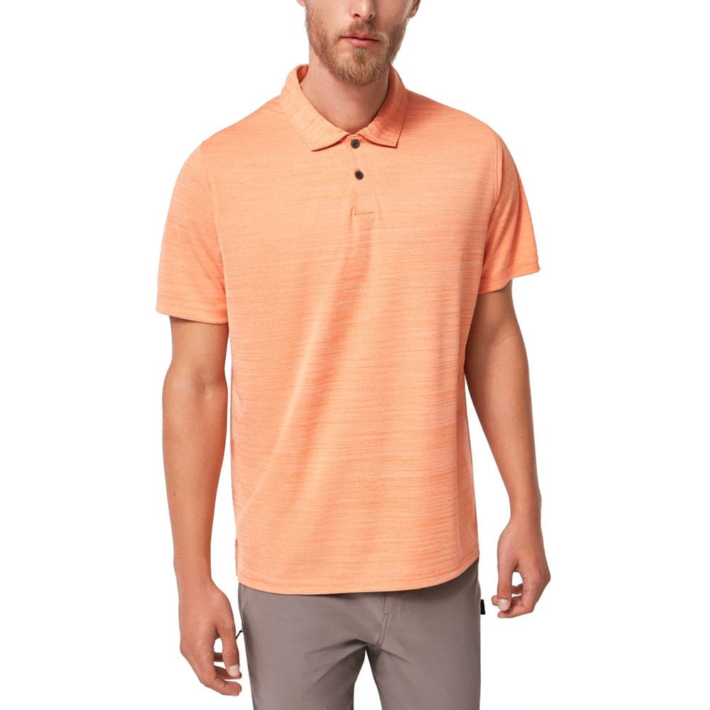Oakley Aero Hydrolix Golf Polo Soft Orange Heather - 23 Men