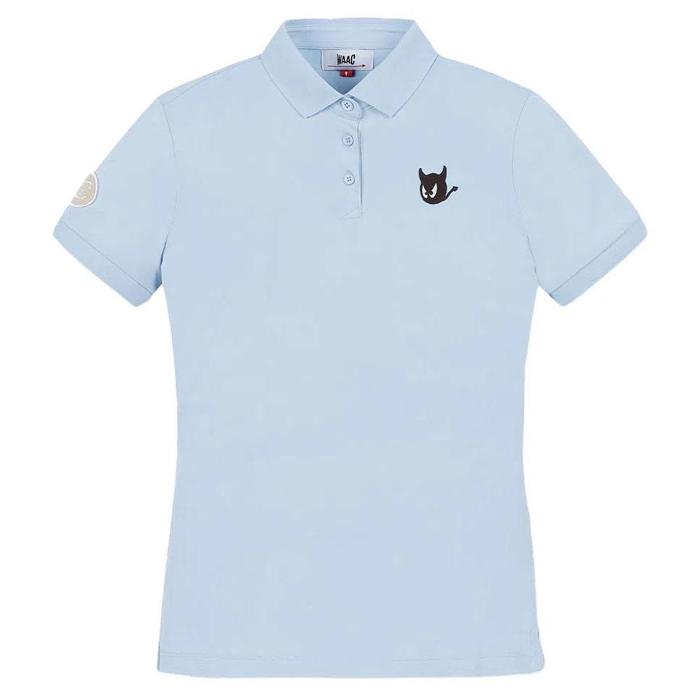 WAAC Essential Wappen Shortsleeve Golf Polo Blue - 23 Women