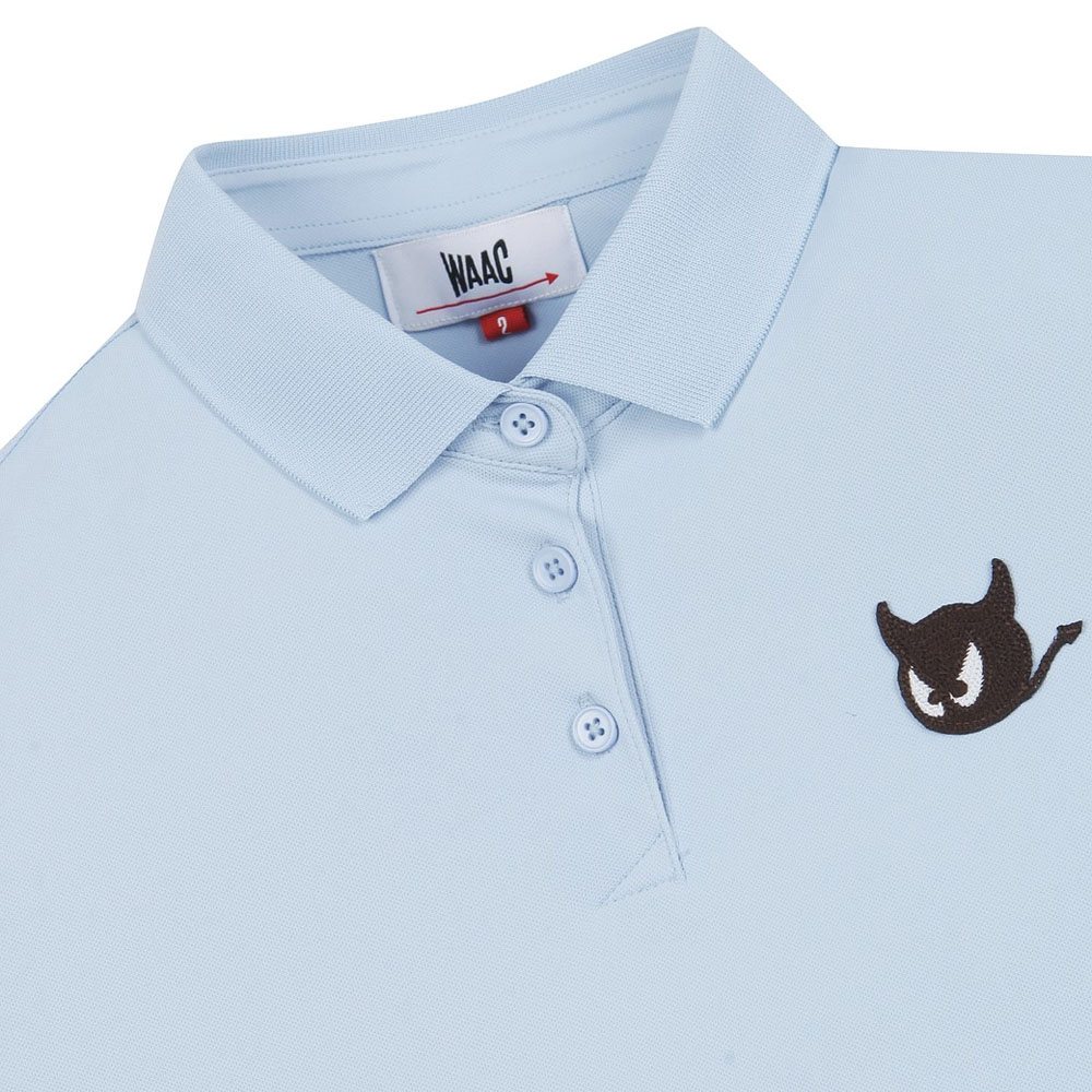WAAC Essential Wappen Shortsleeve Golf Polo Blue - 23 Women