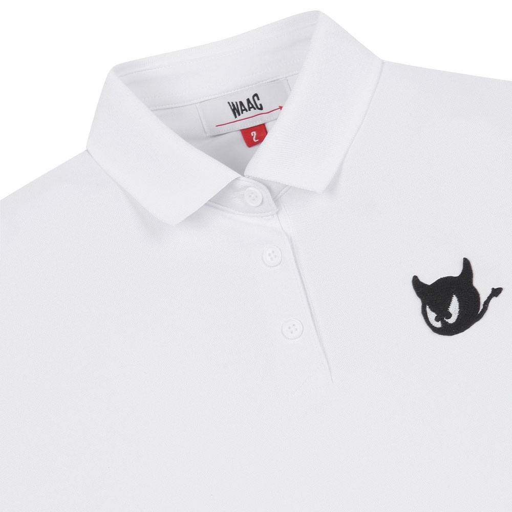 WAAC Essential Wappen Shortsleeve Golf Polo White - 23 Women