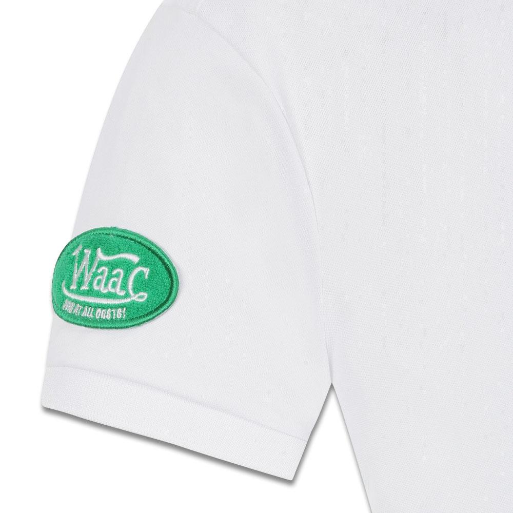WAAC Essential Wappen Shortsleeve Golf Polo White - 23 Women