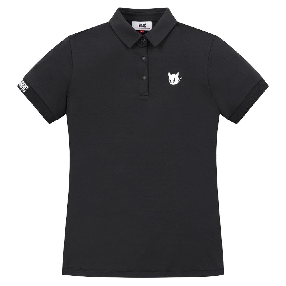 WAAC Mini Waacky Shortsleeve Golf Polo Black - 23 Women